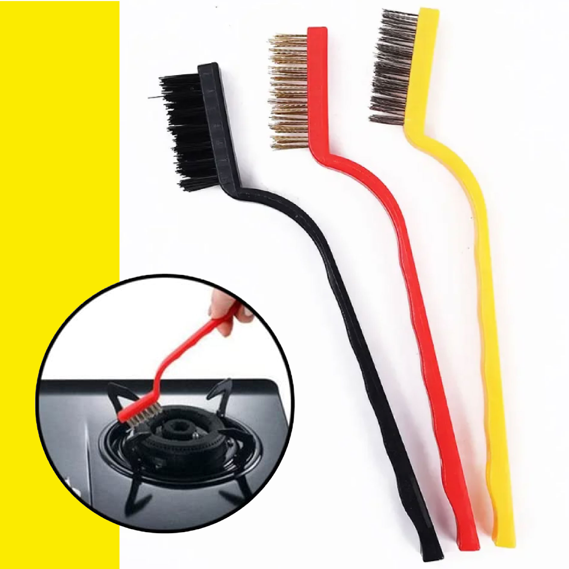 Miniatura 3 de Set X3 Cepillos Acero Alambre Limpieza